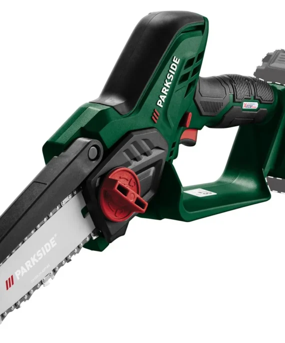 Mini-tronçonneuse à bois sans fil PAGHS 20-Li C4, guide 17,7 cm, 20 V