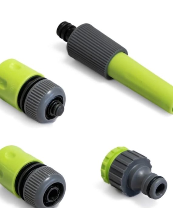 Kit d'arrosage complet 4 pièces – Lance de pulvérisation réglable et raccords rapides