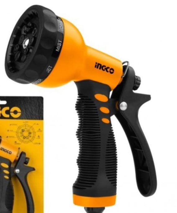 Pistolet d'arrosage multi-jets INGCO – 9 positions ergonomique